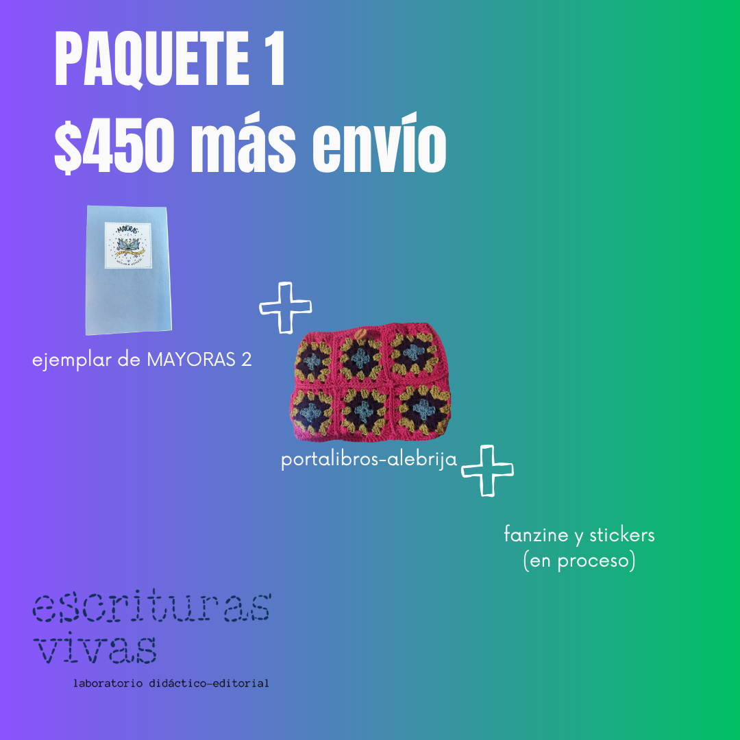 PAQUETE 1: EJEMPLAR + PORTALIBROS-ALEBRIJA + FANZINE Y STICKERS