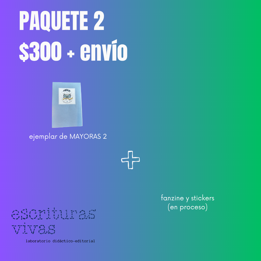 PAQUETE 2: Ejemplar + fanzine y stickers